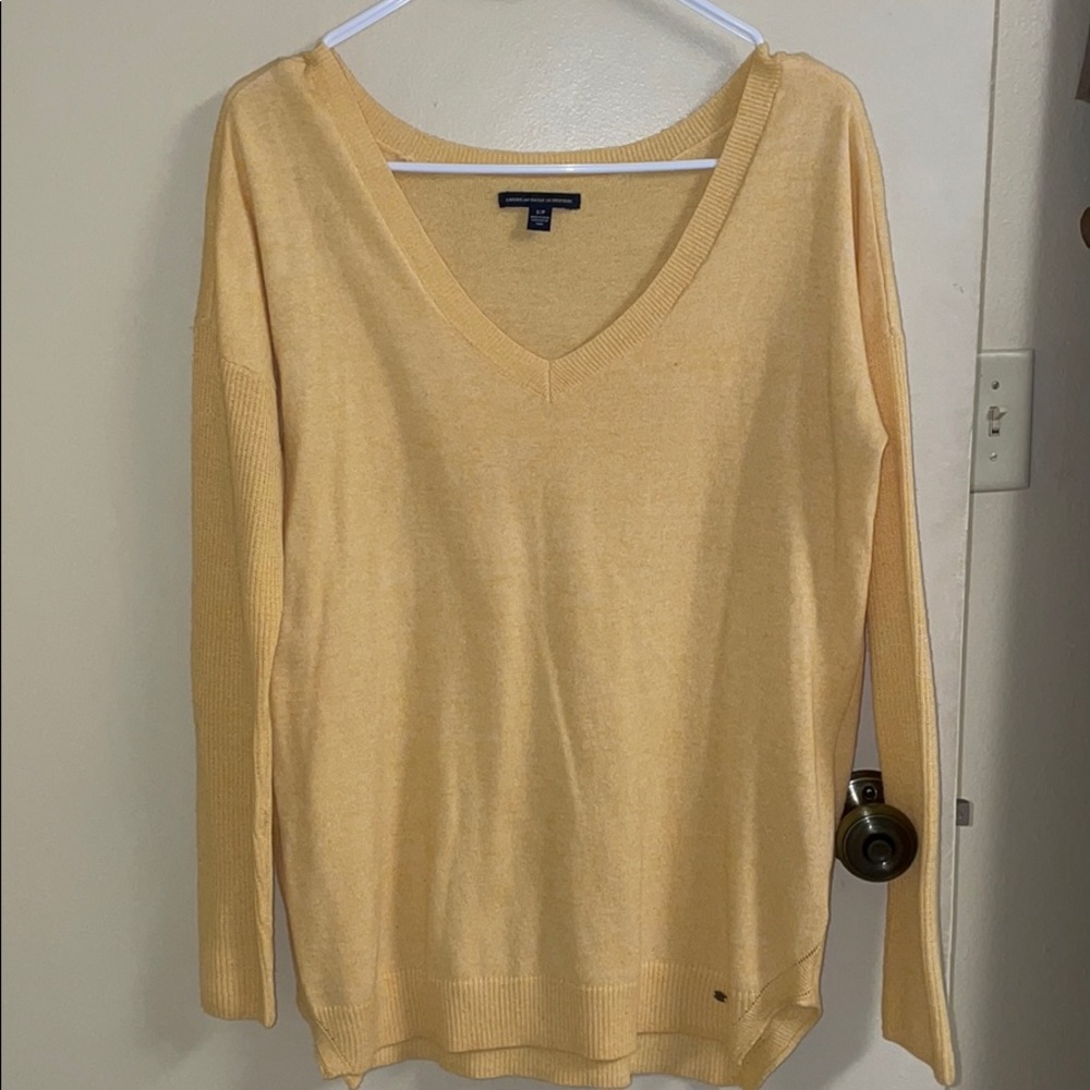 Yellow AE sweater